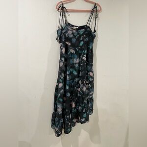 Unsubscribed Women's Asymmetrical Tie-Dye Dress Tie-Dye Spaghetti Straps  10